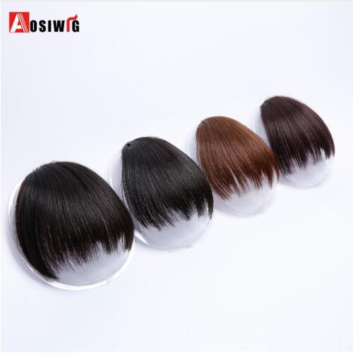 Short Fake Hair Bangs Heat Resistant Synthetic Hairpieces Clip In Hairs Extensions for Women Bang Hairstyles