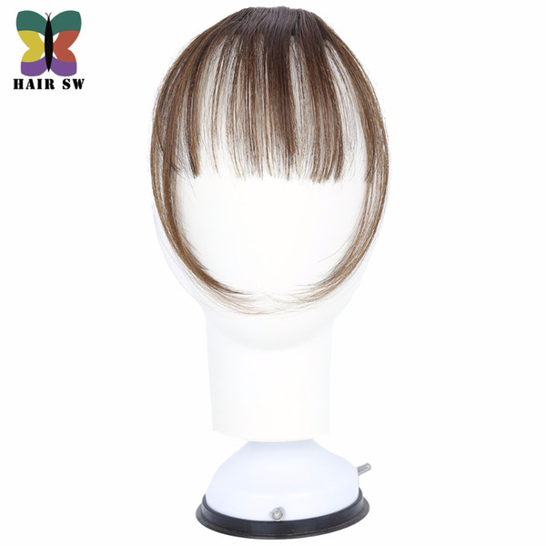 HAIR SW Fake Long Blunt Bangs Mini Clip-In Hair Extension Synthetic False piece Fringe Seamlessly Natural clip On For Woman