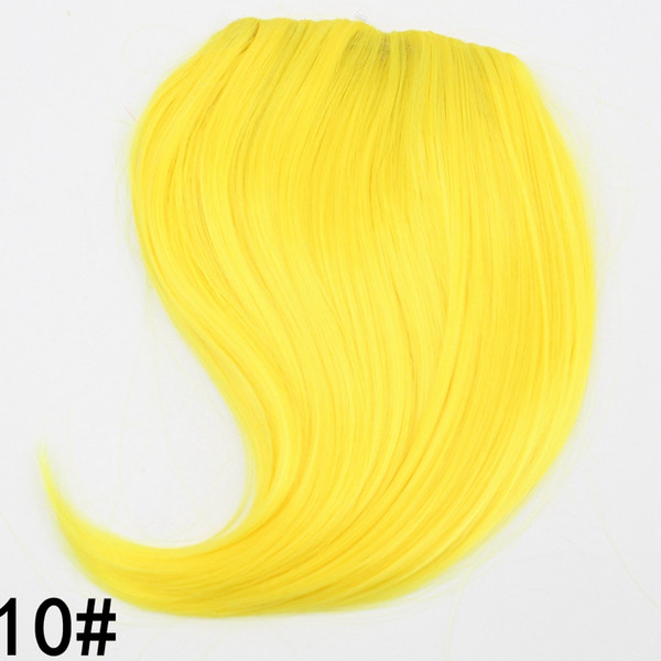 14 Colors Synthetic Hair Clip In Hair Extension Bang 6inch Gradient bangs High Temperature Fiber For Women 50PCS/LOT