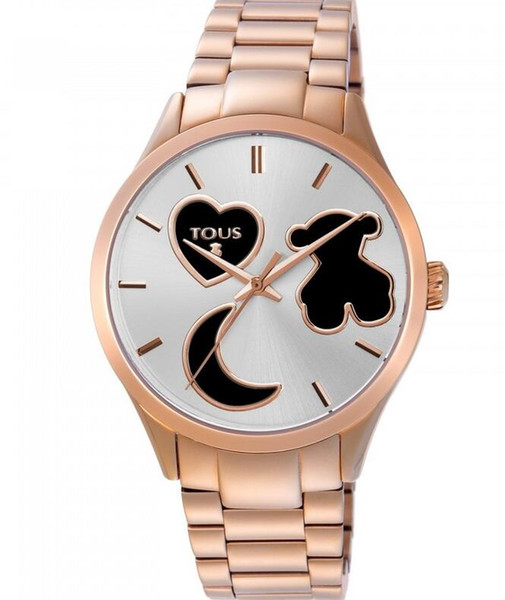 28 New BRAND Luxury Watches Fashion women men Rose Gold Steel Dial Clock Wristwatch Watch stainless steel band Tous