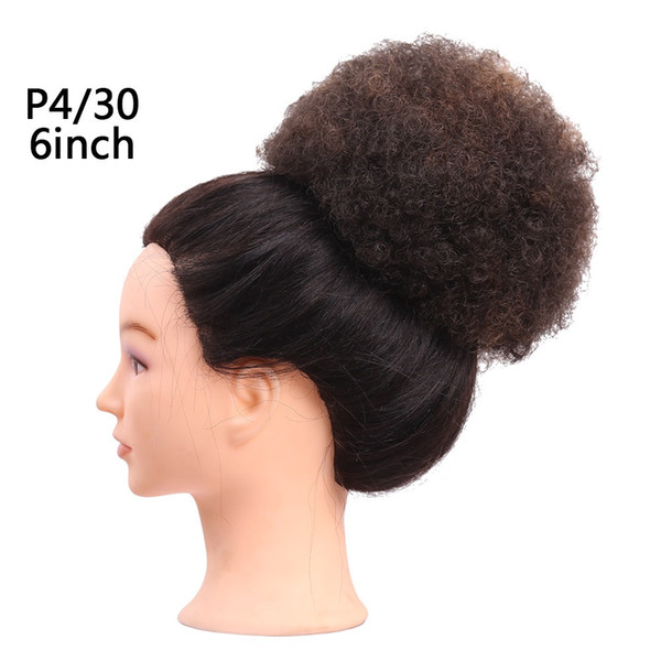 6inch Women's Elastic Net Curly Chignon With Two Plastic Combs Updo Cover Synthetic Hair 40g/pc