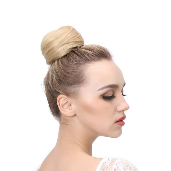 Synthetic Hair Chignon Resist High Temperature Ring Donut Buns Up Do Hair Extensions 10 Colors Available