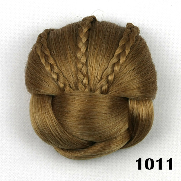 Z&F Synthetic Hair Piece Braided Chignon High Temperature Fiber Donut Hair Rollers Clip In Hair Bun