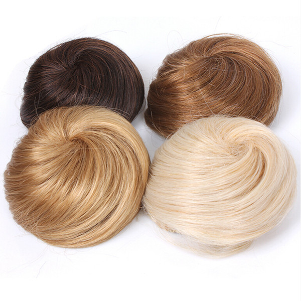 8 colors free shipping Bun Hair Chignon Synthetic Donut Roller Hairpieces