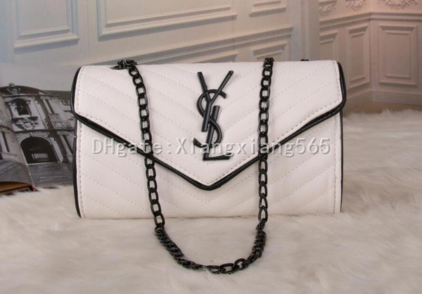 37 YSL women's Leather chain bag handbag Shoulder Bag Envelope bag Crossbody bags Shopping messenger bags Evening clutch bags