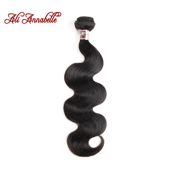 ALI ANNABELLE HAIR Brazilian Body Wave Hair Extensions 100% Remy Human Weave Bundles Natural Color Free Shipping