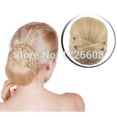 Fake Hair Buns Clip Chignon Hair Styling Synthetic Hairpiece Updos Extension Donut Roller Hair Chignons False Bun Chignon