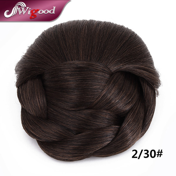 Wholesale-Cheap Chignon Bun Hairpieces Heat Resistant Synthetic Hair Scrunchie Hair Clip Extensions Chignon Hair Accessories Wigood