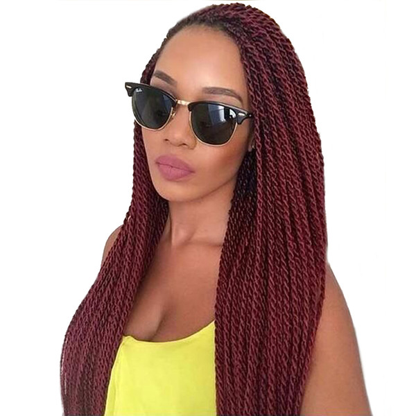 TOMO 14 16 18 20 22Inch 30Roots/Pack Crotchet Braids 16 Colors Synthetic Senegalese Twist Crochet Hair Extensions 7Packs/Lot