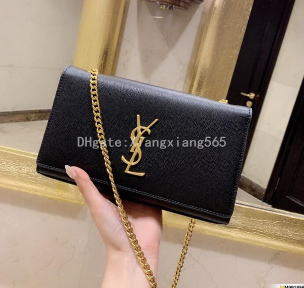 227 YSL women's Genuine Leather chain bag handbag Shoulder Bag Envelope bag Crossbody bags Shopping messenger bags Evening clutch bags