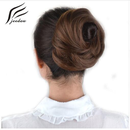 Natural Hair Chignon 30g Synthetic Donut Hair Bun Pad Popular High Side Bun Trendiest Updos for Medium Length Hair