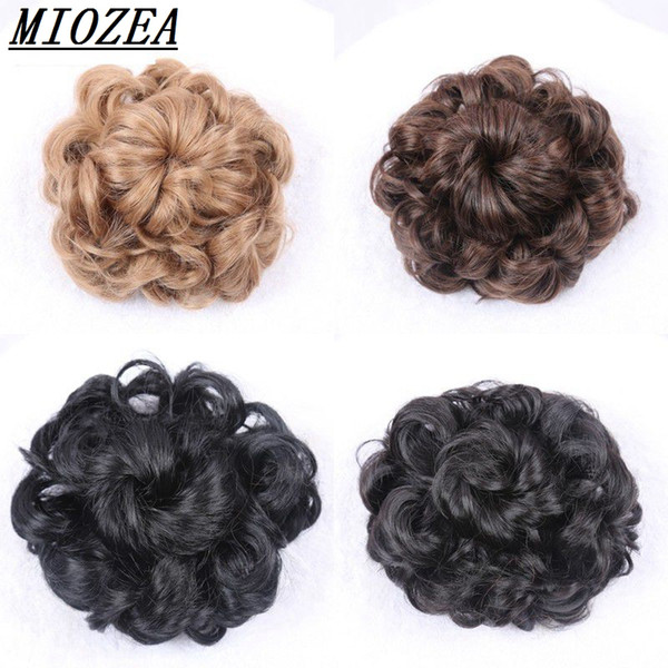 Hair Synthetic Bun Hair Chignon Big luxurious hair head wear for wedding 5 colors