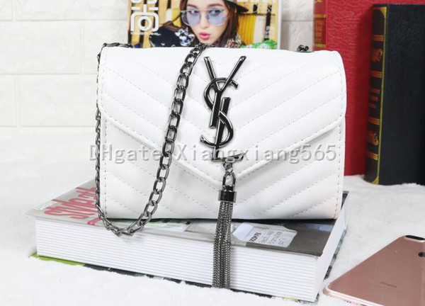 39 YSL women's Leather chain bag handbag Shoulder Bag Envelope bag Crossbody bags Shopping messenger bags Evening clutch bags