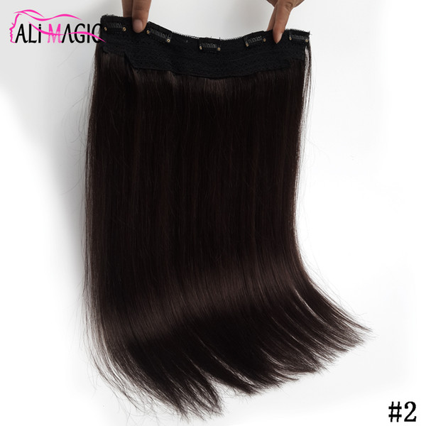 Blond Black Brown Silky Straight Clip In Human Hair Extensions 100g Brazilian Indian Remy hair for Full Head