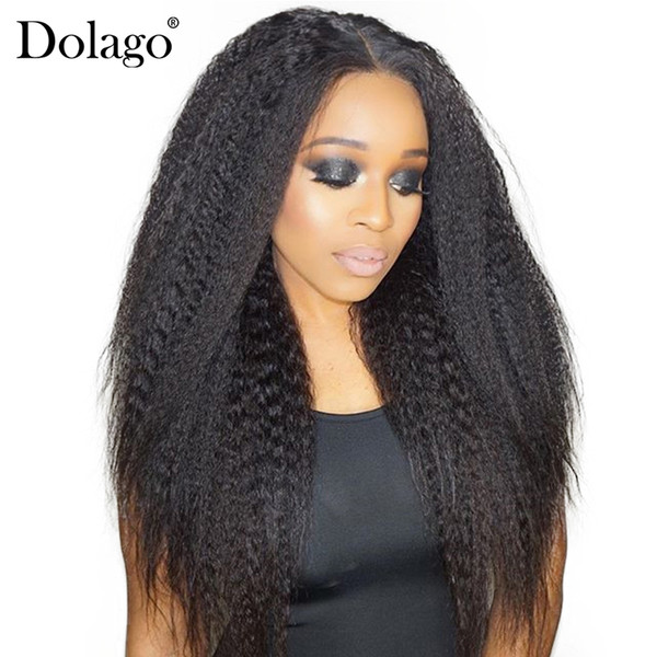 Kinky Straight Clip In Human Hair Extensions Peruvian Coarse Yaki Full Head Virgin Hair Extension Clip Dolago Hair Products