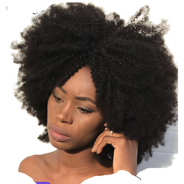 Afro Kinky Curly Clip In Human Hair Extensions 4B 4C Brazilian Human Natural Hair Clip Ins Dolago Remy Full Head