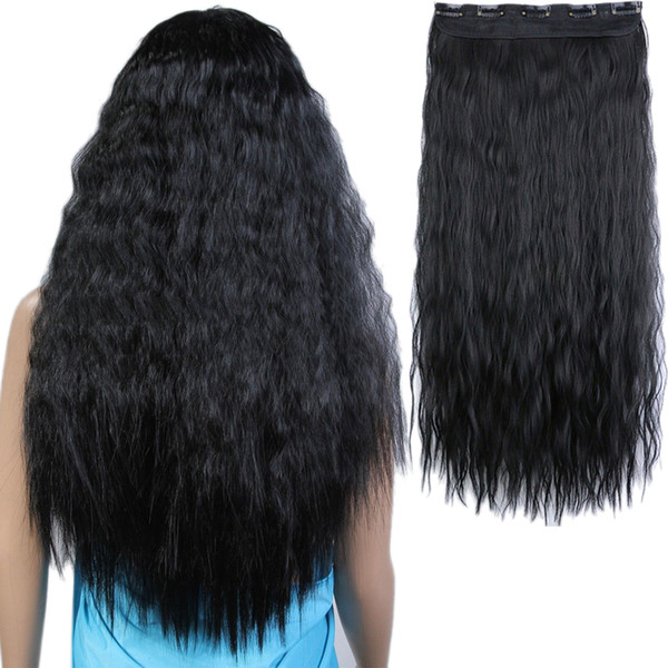 New Fashion Women Long Hair Extension Wave Curls Corn Perm Hair Extension