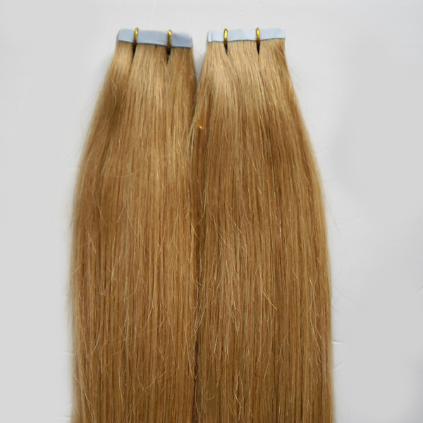 Malaysian virgin Tape Hair Extensions 10-24 Inches Straight Skin Weft Tape In Hair Extension 100% Human Hair 100G 40PCS