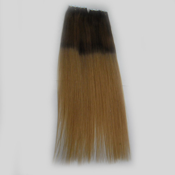 Ombre Tape in Hair Extensions Human Hair Remy Colored Extensions Color #2 to 27 two tone ombre brazilian hair 2.5g/pc 40pcs/100g