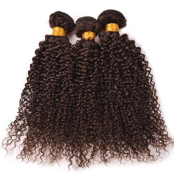 new style brazilian brown curly hair weft human hair extensions unprocessed cholochate brown color afro kinky curl hair 3pc/lot