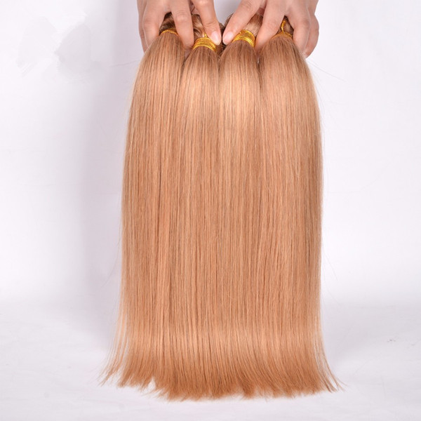 #27 Honey Blonde Virgin Brazillian Remy Straight Hair 3 Bundles Honey Blond Brazilian Hair Unprocessed Blonde Virgin human Hair Weave