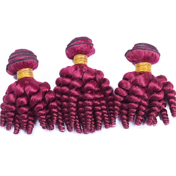 Loose wave Funmi Hair Purple Hair Extensions Purple Hair Weaves Loose Wave Wavy Purple Bundles Funmi 3Pcs/Lot Tangle Shed Free