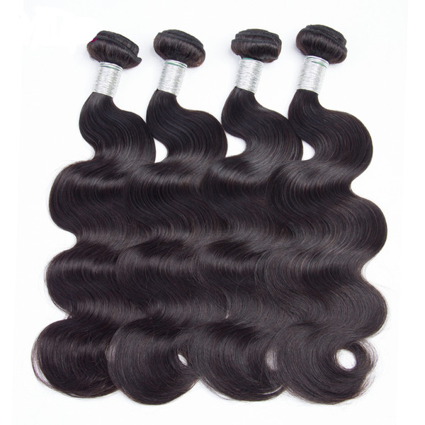 Grade 8A Brazilian Virgin Hair Body Wave 4 Bundles Human Weaves 100g Bundles Wet And Wavy Brazilian Hair Lucky Queen Hair Product
