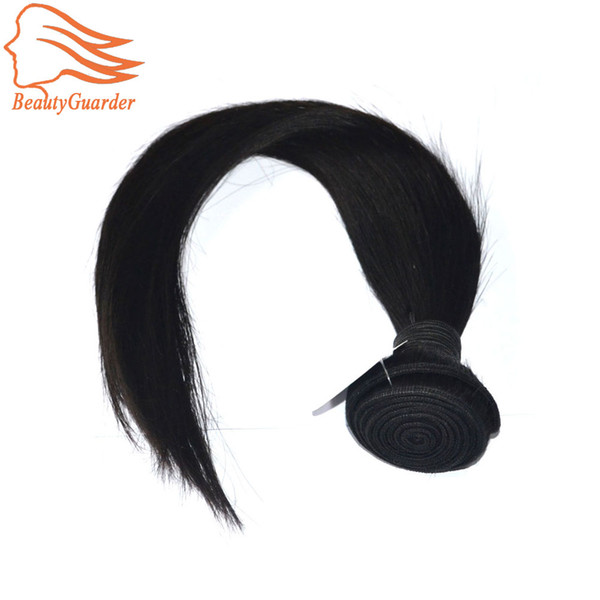 Indian Straight Virgin Hair Natural Black Real Silk Straight Human Hair Extensions Can Dyed Bleached Virgin Hair Bundles