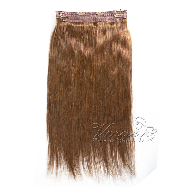 Brazilian Straight Flip In Colors extensions Hair 12 - 30 Inch 1Pcs Set 120g 140g 160g Halo Non-remy Lady Human Hair Extensions