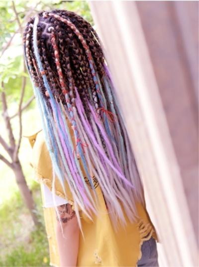 New Sexy Clip Hair Extensions Multicolor Highlighting Colours Synthetic Hair   Gradient Color Kanekalon Synthetic Hair Crochet Braids