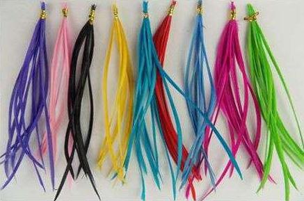 Rooster feathers, Natural Feather hair extension, Hot Vivid Colors,500pcs/lot,