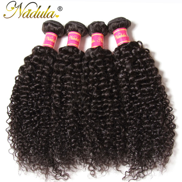 Nadula Hair Brazilian Curly Hair Weave 100% Human Extension Can Mix Bundles Length Non Machine Double Weft