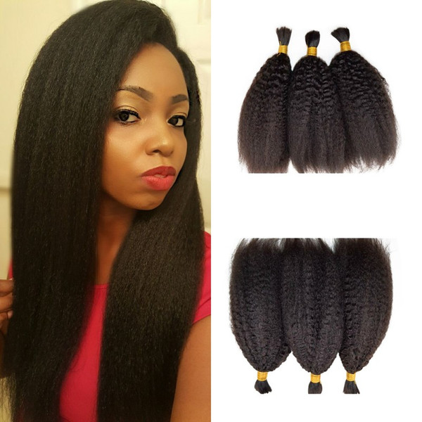 Best Selling Products Kinky Straight 3bundles Bulk Hair For Black Women 8-26inch Natural Black Human Hair FDSHINE HAIR
