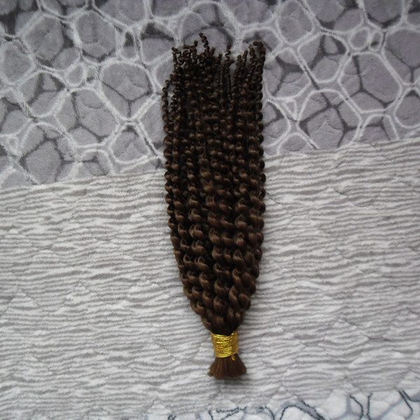 Human hair bulk for braiding 1pcs 100g Mongolian afro kinky curly Hair unprocessed natural black hair
