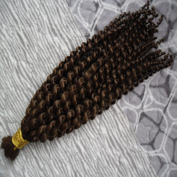 Wholesale Mongolian Kinky Curly no weft human hair bulk for braiding 100g Human Braiding Hair Bulk Curly 1pcs Human Braiding Hair