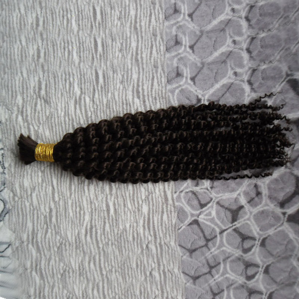 Bulk Human Braiding Hair Bulk Braiding No Weft 1 PC Brazilian Kinky Curly 100g Human Braiding Hair Bulk Curly No Attachment