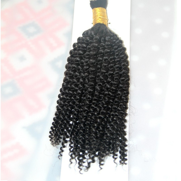 mongolian kinky curly bulk hair 100g afro kinky curly Hair 1pcs human hair for braiding bulk no attachment