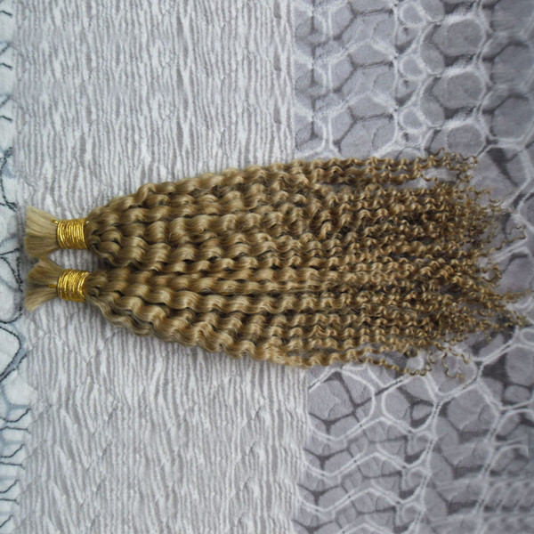 Braiding Hair Bulk Bundle No Weft 2pcs Mongolian afro kinky curly hair 200g human hair for braiding bulk no attachment