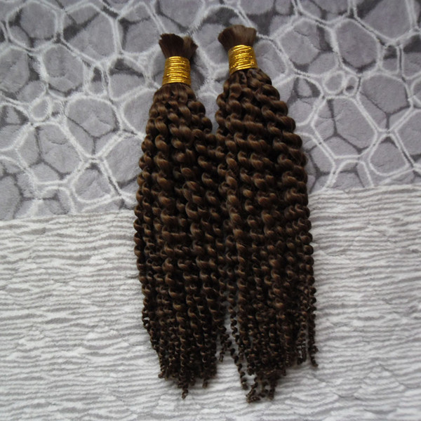 No Weft Human Hair Braiding Bulk 2 Pcs Human For Braiding No Attachment Braiding Hair Bulk Bundle 200G mongolian loose curly hair bulk