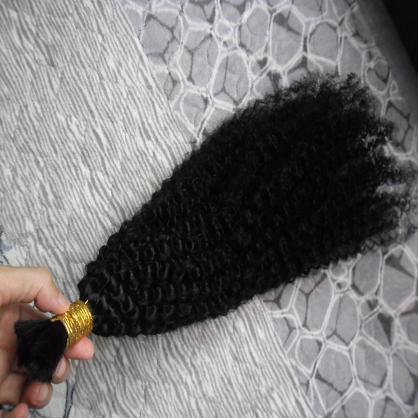 10-30 Inch afro kinky curly hair 1 Pcs Human Braiding Bulk Brazilian Hair 100g human hair for braiding bulk no attachment