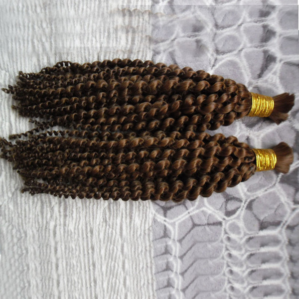 200g Human Braiding Hair Bulk No Attachment Mongolian Afro Kinky Curly Hair Extension For Braids 2Pc Crochet Braids 4B braiding hair bulk