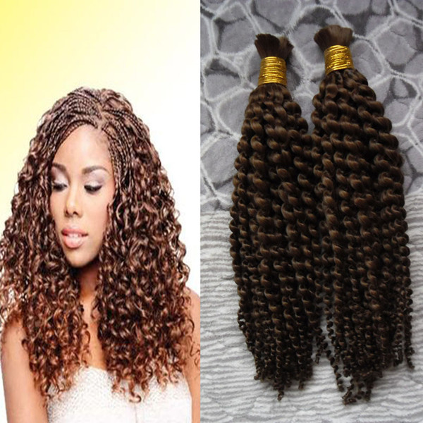 Brazilian Curly 2 Bundles Human Braiding Hair Bulk No Weft Human Hair Bundles Brazilian Hair Weave Bundles