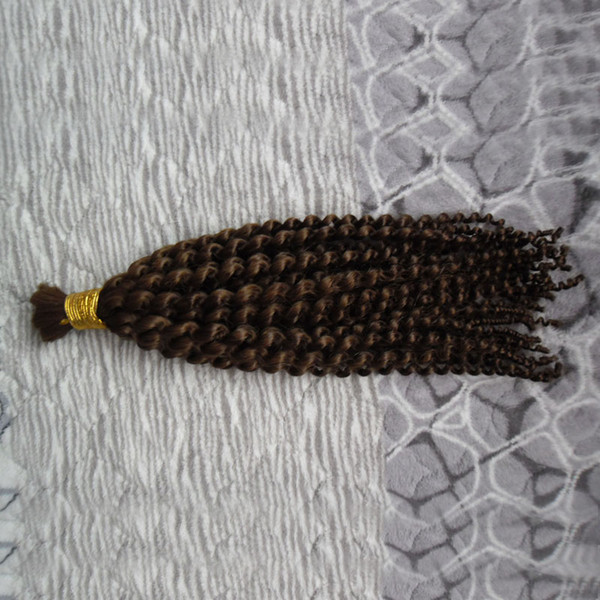 Mongolian afro kinky curly 100g Human Hair Curly Wholesale Lots Bulk Human Braiding Hair Bulk Single Bundle Bulk Human Hair For Braidin