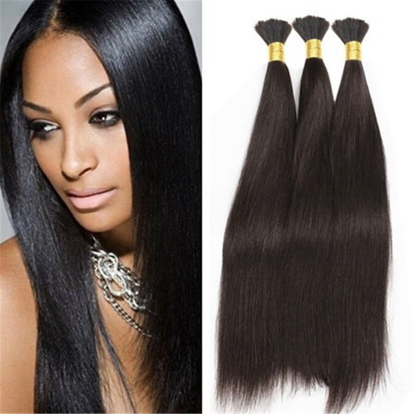 8a Micro mini Braiding Hair Brazilian Bulk Hair For Braiding 3 Bundles Lot 100% Human Straight Brazilian Braiding Hair