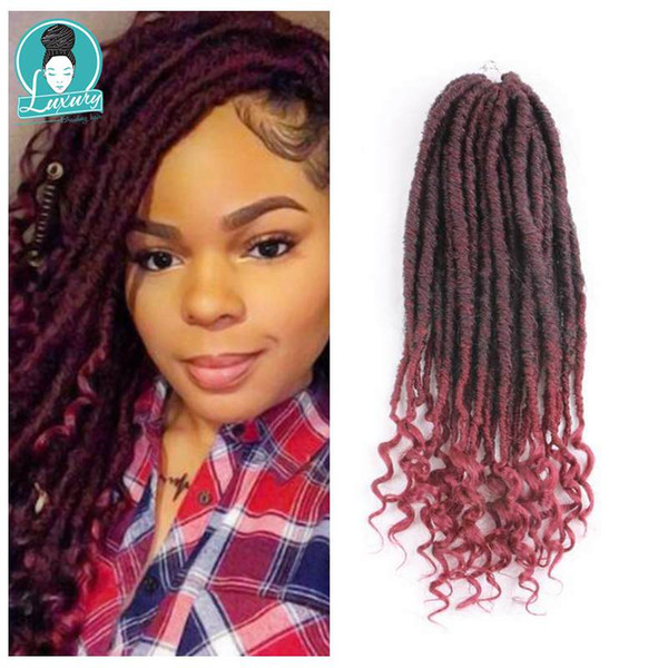 Goddess Faux Locs Crochet Synthetic Braiding Hair 20Inch 24Strands Kanekalon Dread Locs Crochet Braids Hot Sale
