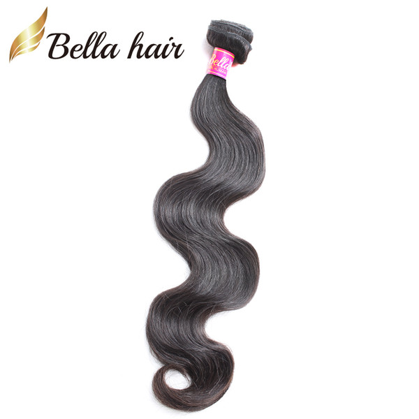 Malaysian Hair Extensions Weaves Natural Color Body Wave Human Hair Bundles Double Weft Bellahair 8A 2pcs/lot