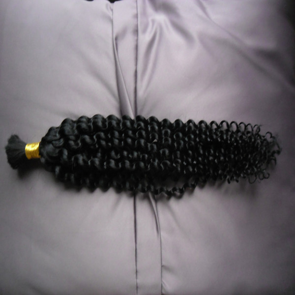human hair for braiding bulk no attachment 100g No Weft Human Hair Bundles mongolian kinky curly bulk hair