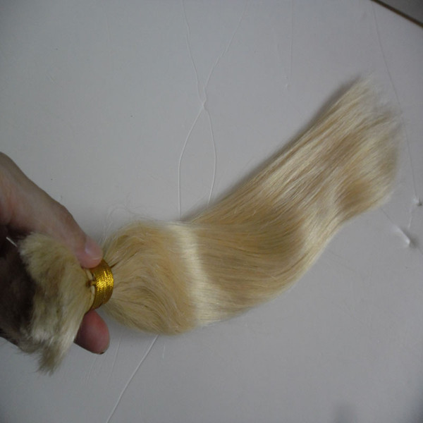 Blonde human braiding hair bulk 10