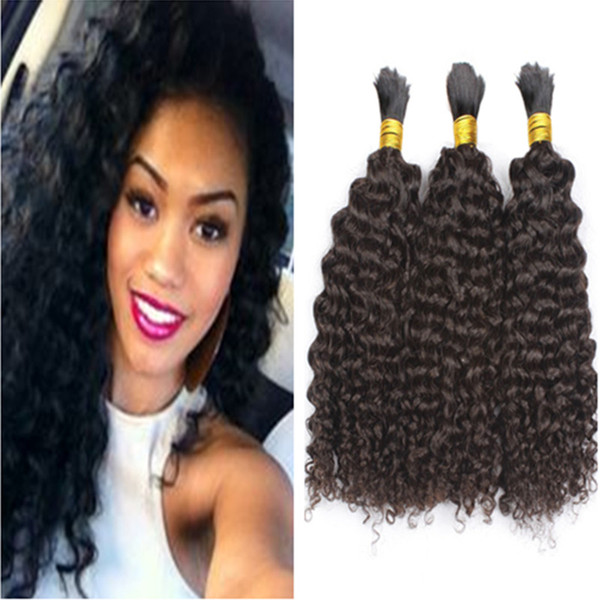 Hot Sale 8A Kinky Curly Brazilian Bulk Human Hair For Braiding 100% Unprocessed Human Braiding Hair Bulk No Weft Brazilian Braiding Hair