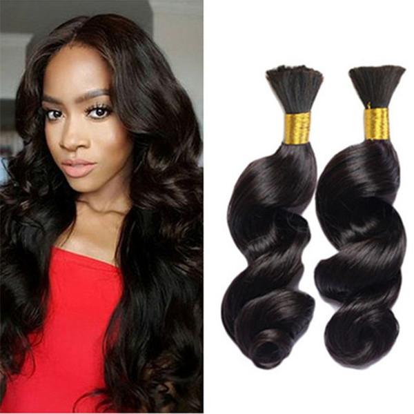 3pcs Human Braiding Hair Bulk 8A Brazilian Loose Wave Bulk For Braiding Loose Curly Human Braiding Hair Bulk Hair Products